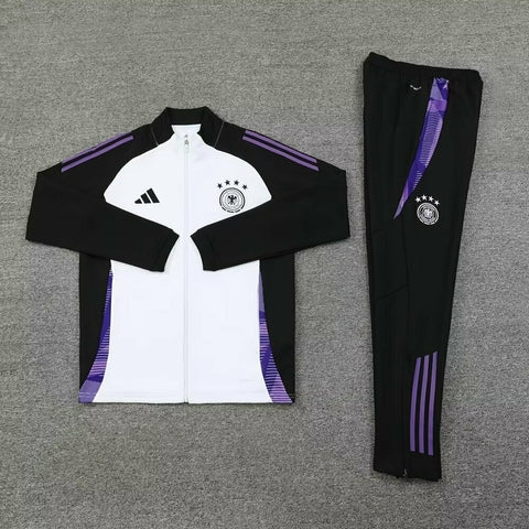 Conjunto Tracksuit- Alemanha Branco e Roxo