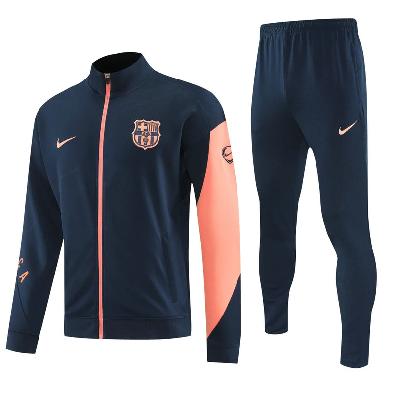 Conjunto de Frio - Barcelona Azul e Salmão