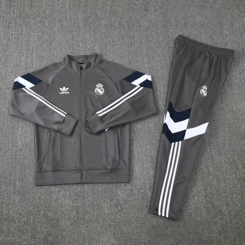 Conjunto de Frio - Real Madrid Cinza